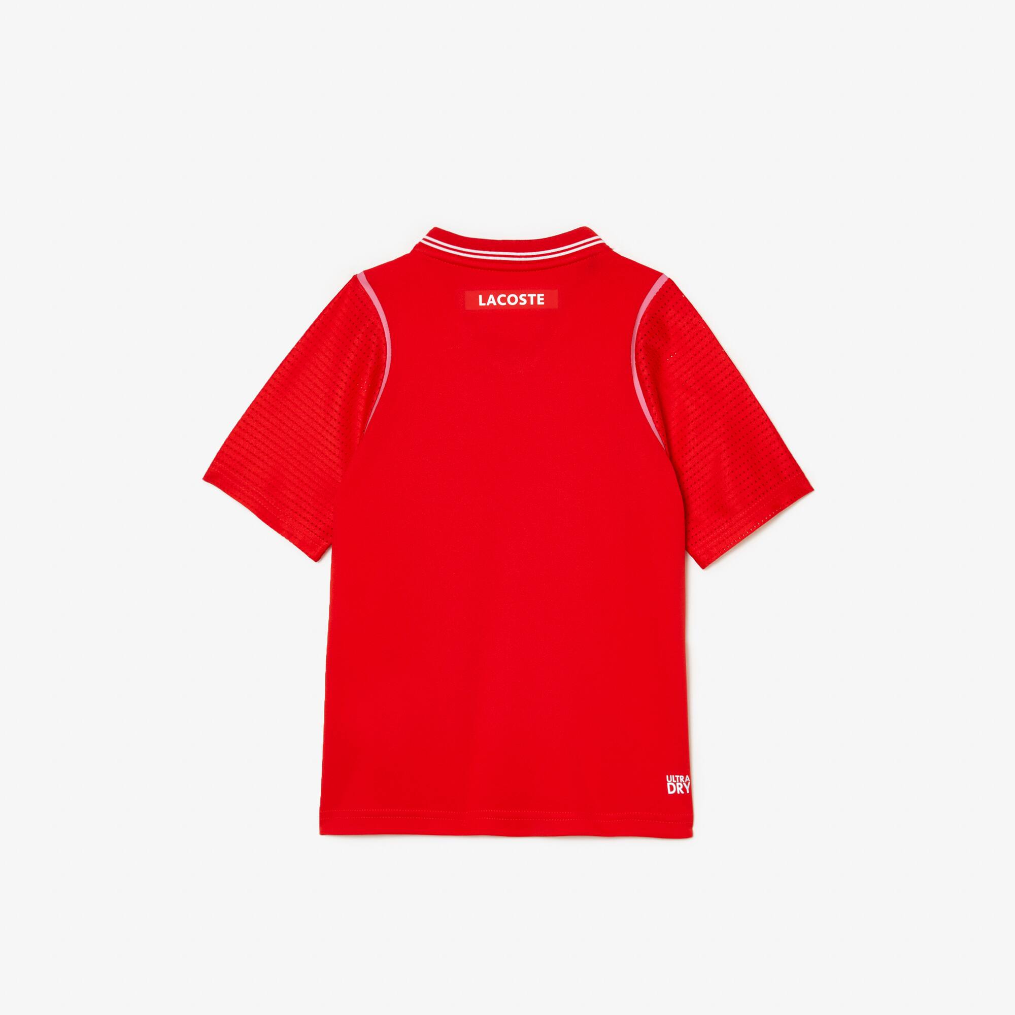 Jungen LACOSTE TENNIS x Daniil Medvedev Ultra-Dry-Poloshirt Poloshirts - Rot - Lacoste - Jungen