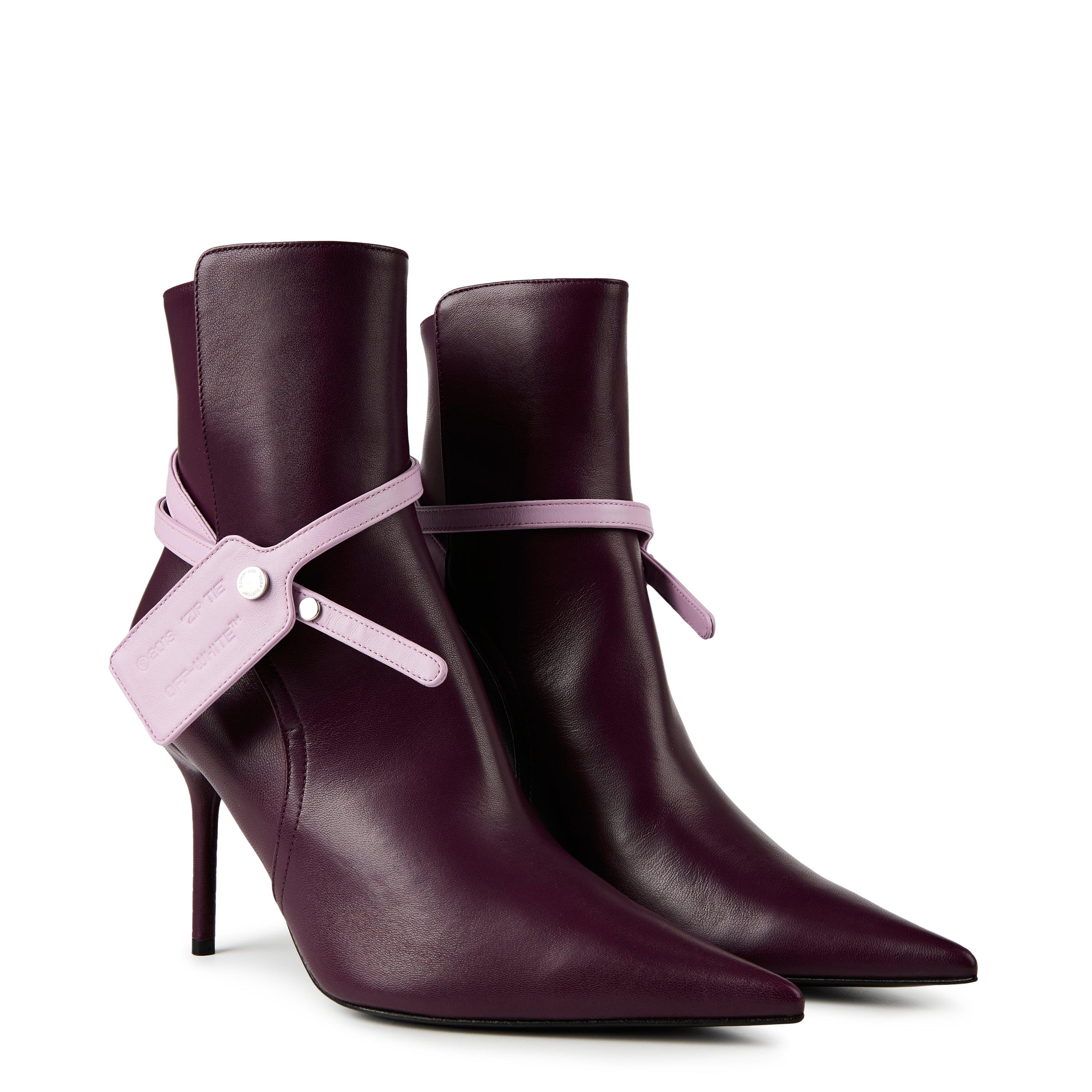 Off White Nappa Zip Boots