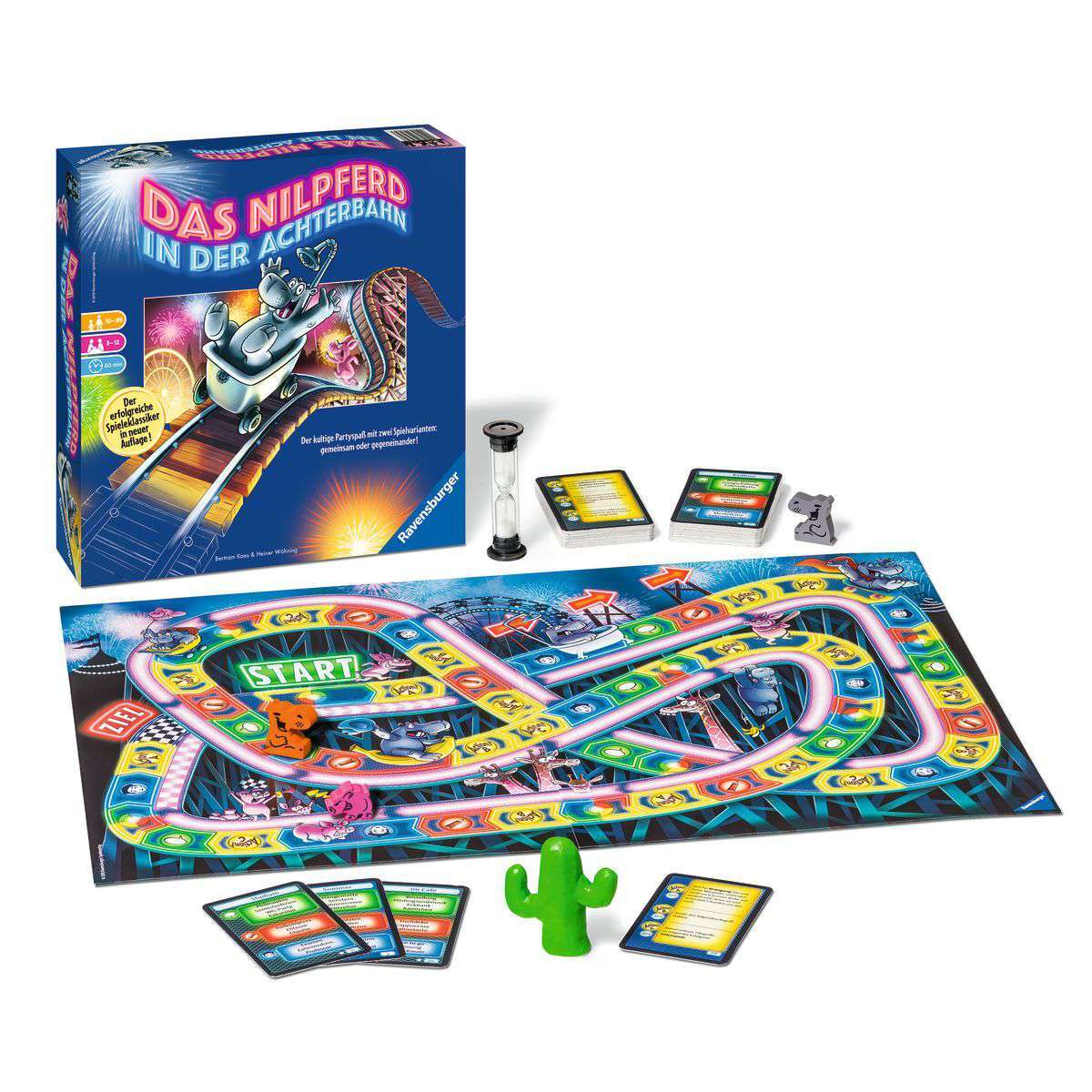 Ravensburger Spiel Das Nilpferd in der Achterbahn