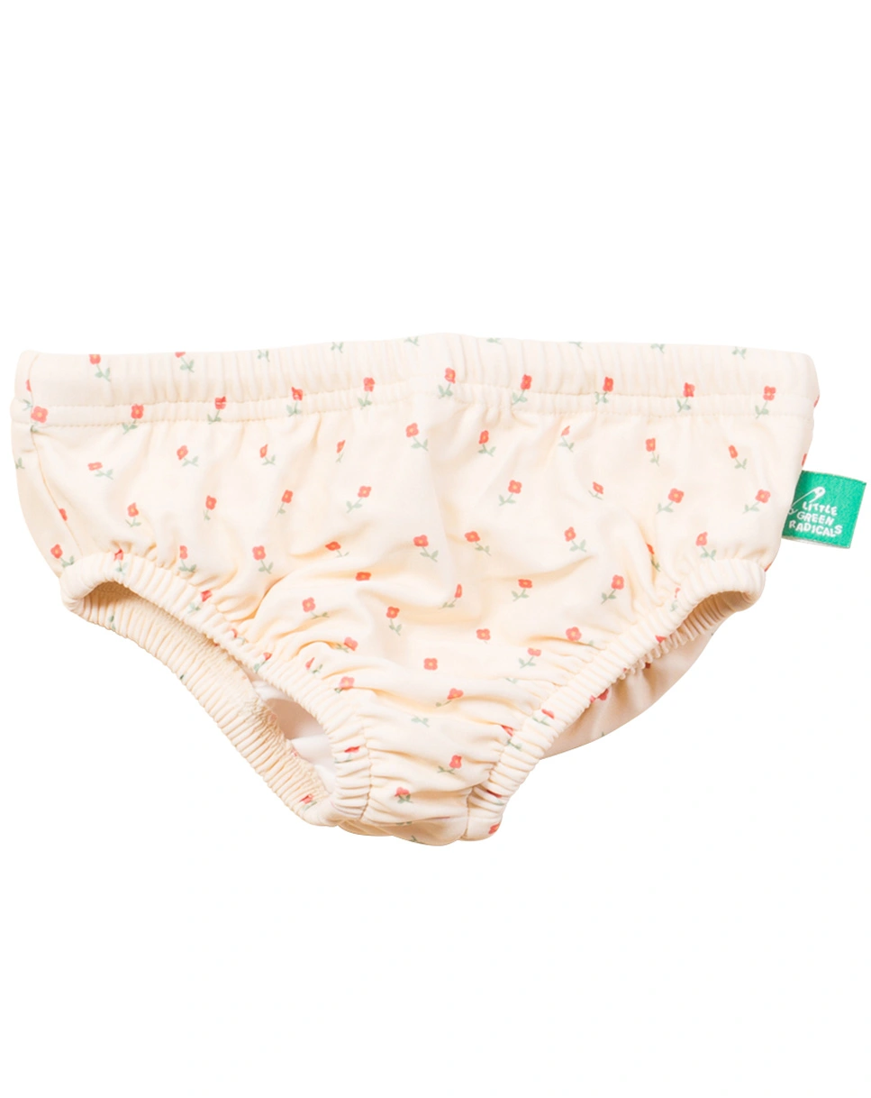 Windelbadehose ROSE FLOWERS in creme