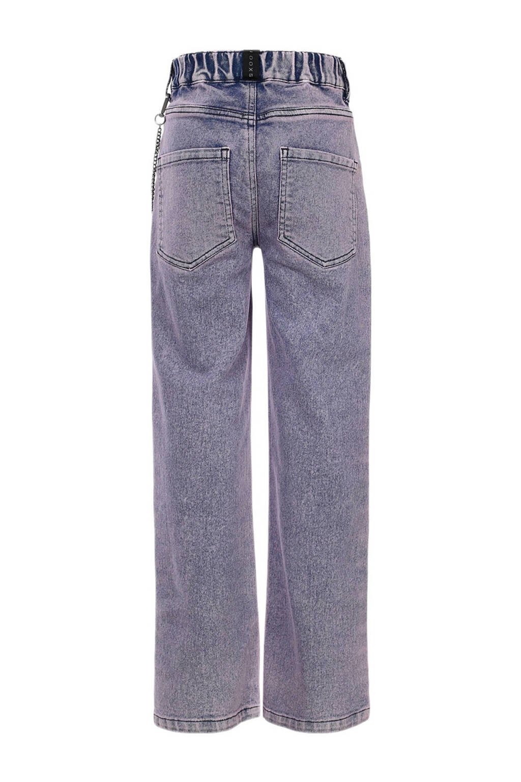 LOOXS wide leg regular waist paars