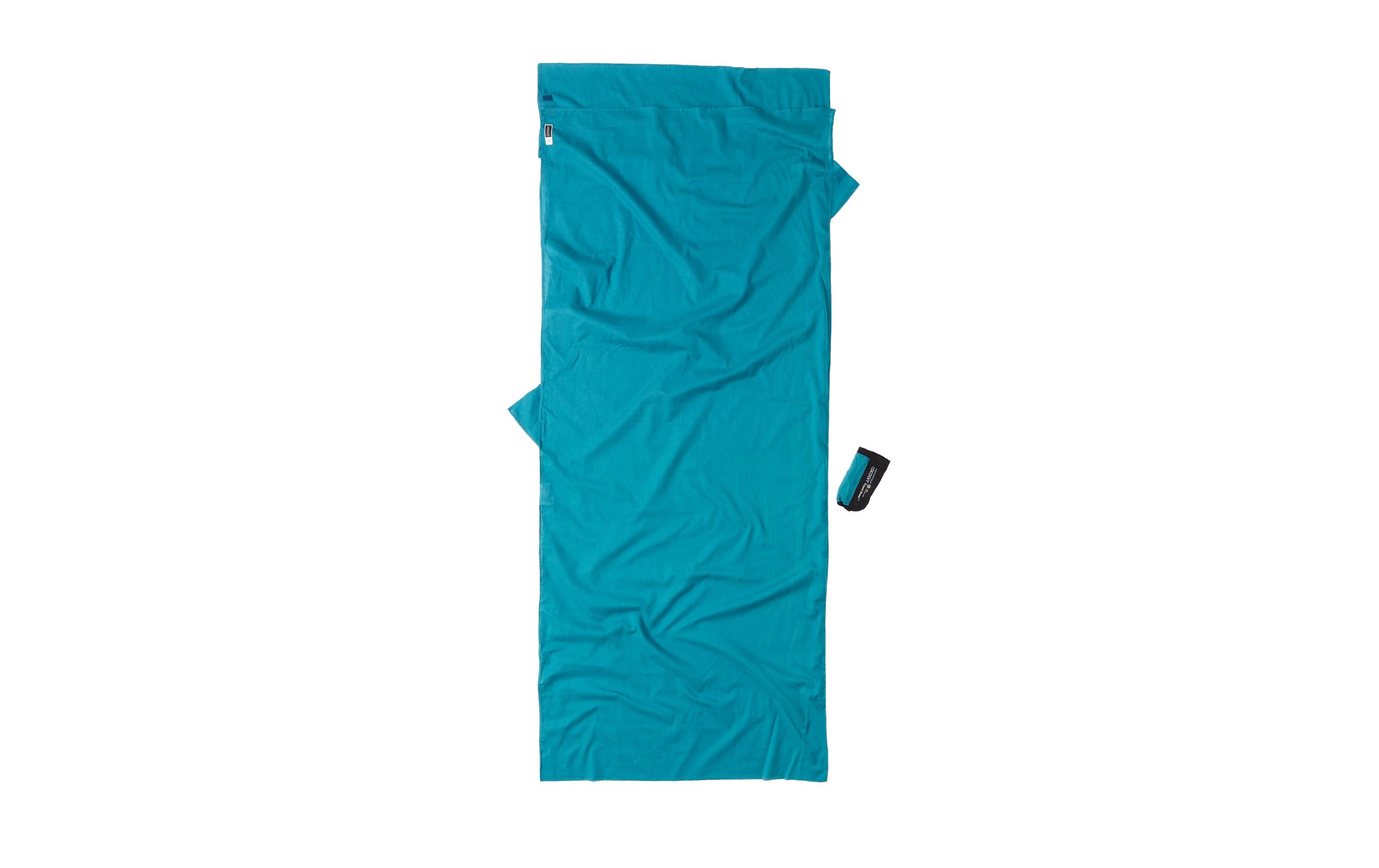 Leichtschlafsack Insect Shield TravelSheet Baumwolle, TürkisSchlafsackunterlage