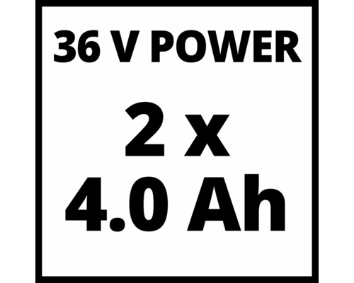 Einhell Power X-Change GE-CM 36/36 Li accu grasmaaier inclusief accu (2x4,0Ah) en 2 Power X-Change systeemladers