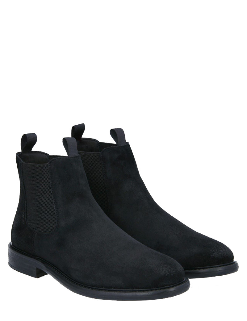 SCHMOOVE BOTTINES HOMME PILOT CHELSEA SUÈDE NOIR