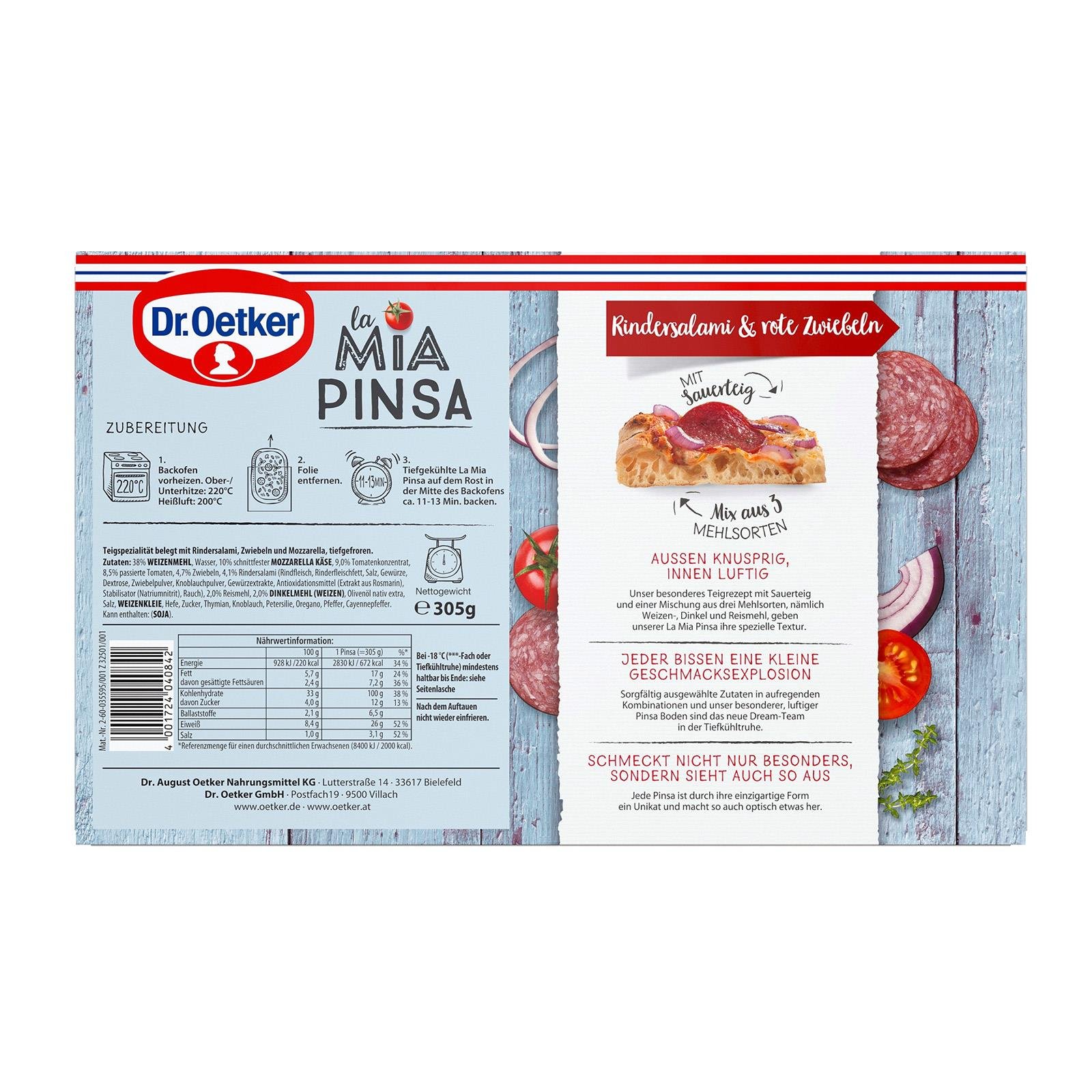 Dr. Oetker La Mia Pinsa Rindersalami
