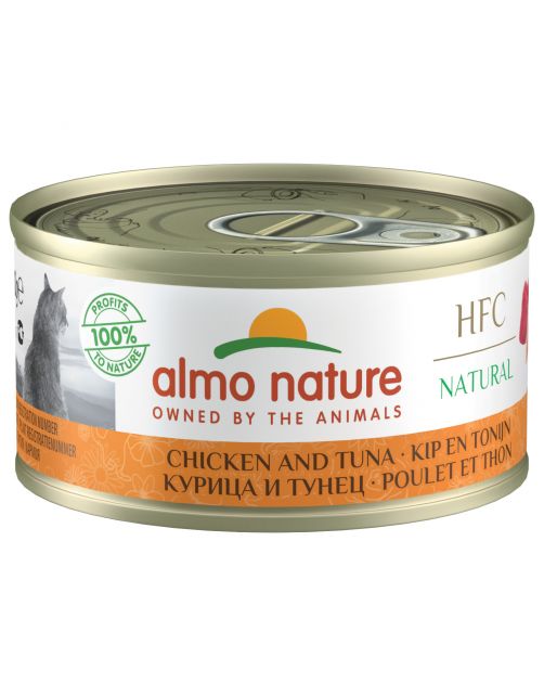 Almo Nature Hfc Cat Natural Blik 70 g - Kattenvoer