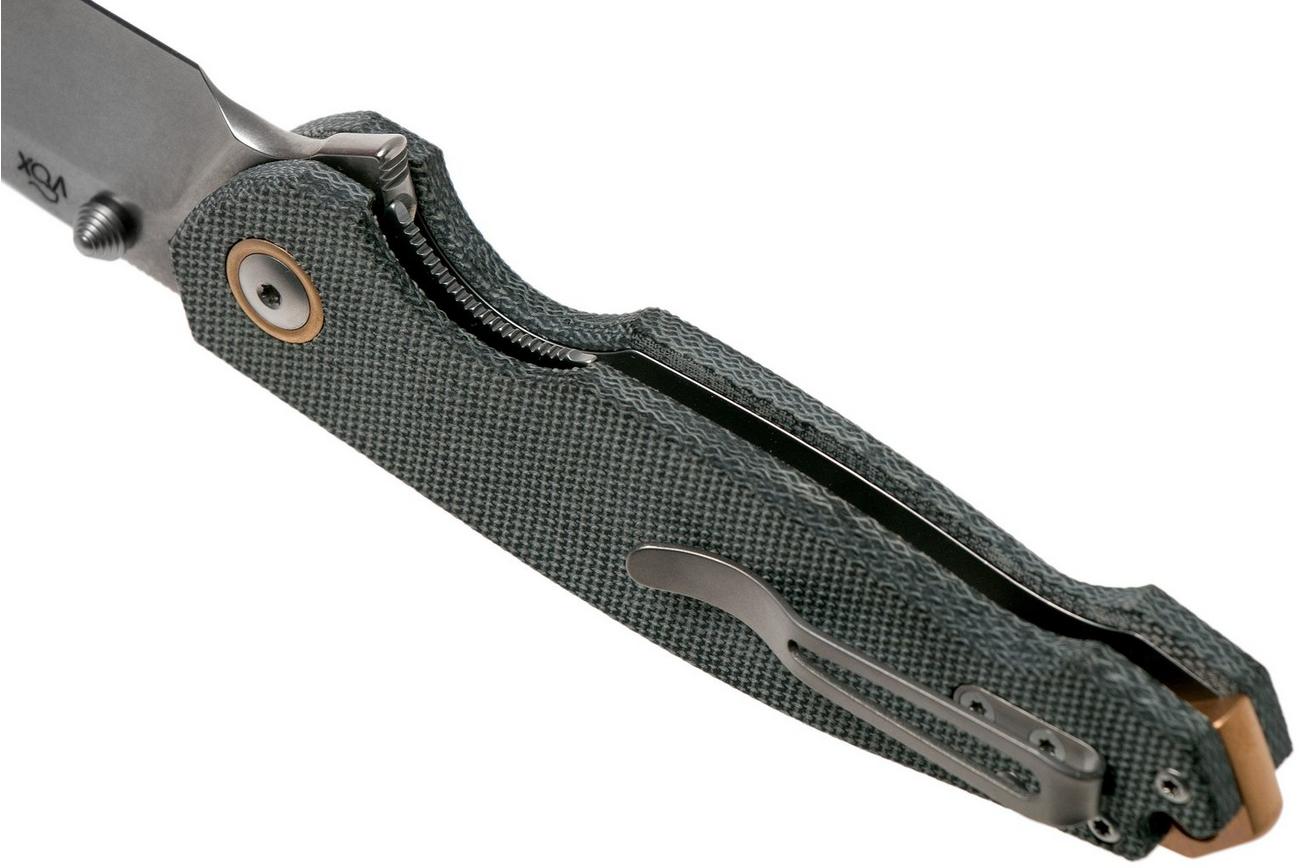 Viper Katla V5982CB Stonewashed, Black Micarta zakmes, Jesper Voxnaes design