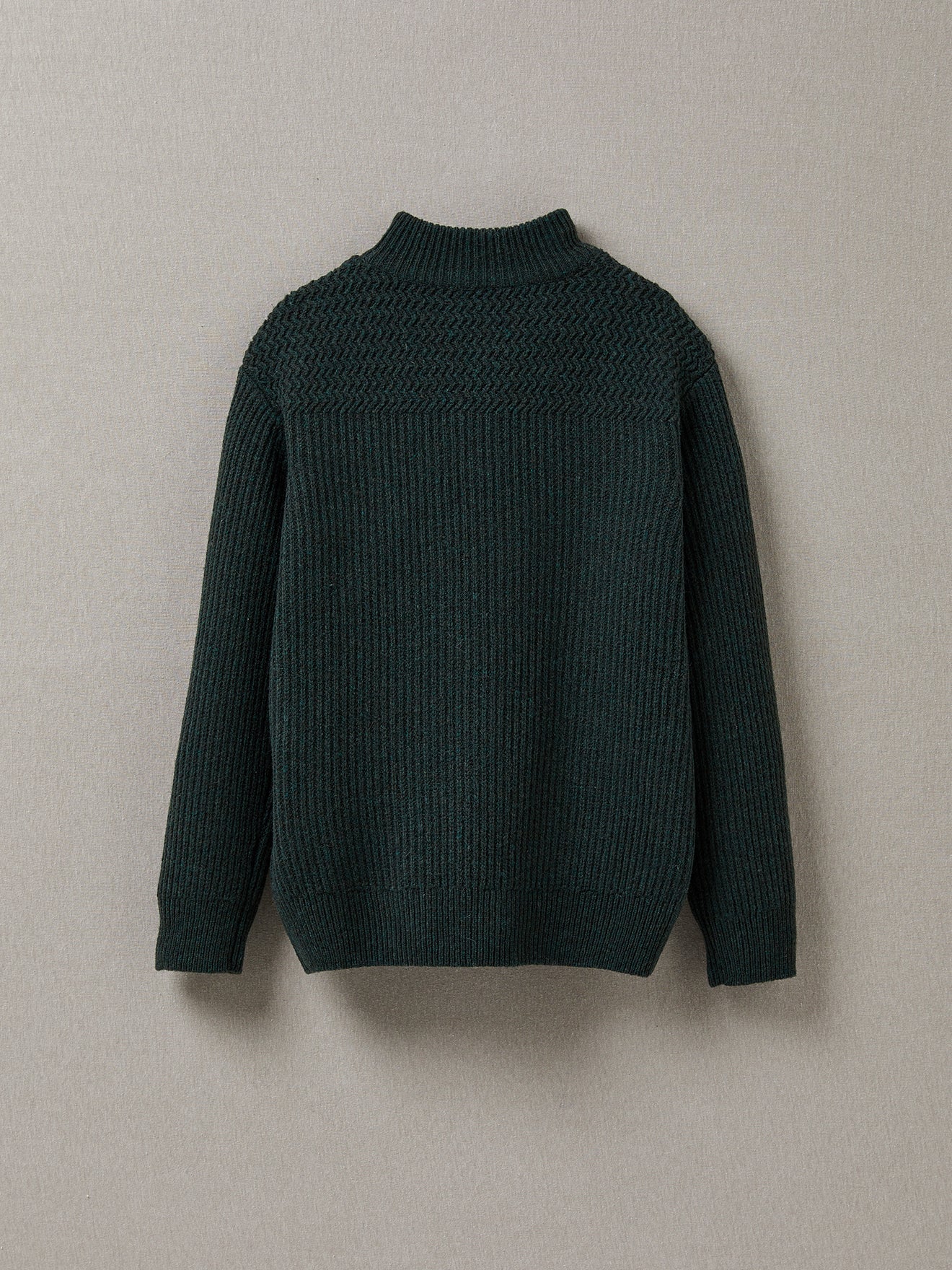 Pull col montant garçon laine d'agneau