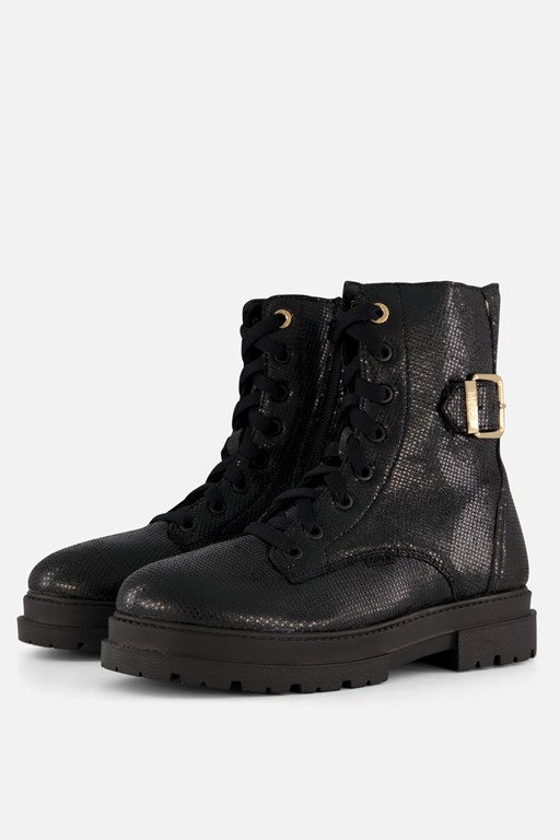 Mexx Zoe zara Veterboots zwart Leer