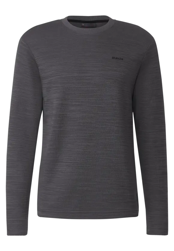 Winterslub Langarmshirt - dark iron grey