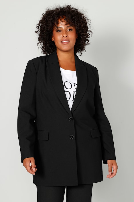 Blazer, Revers, Langarm, Komplettfutter