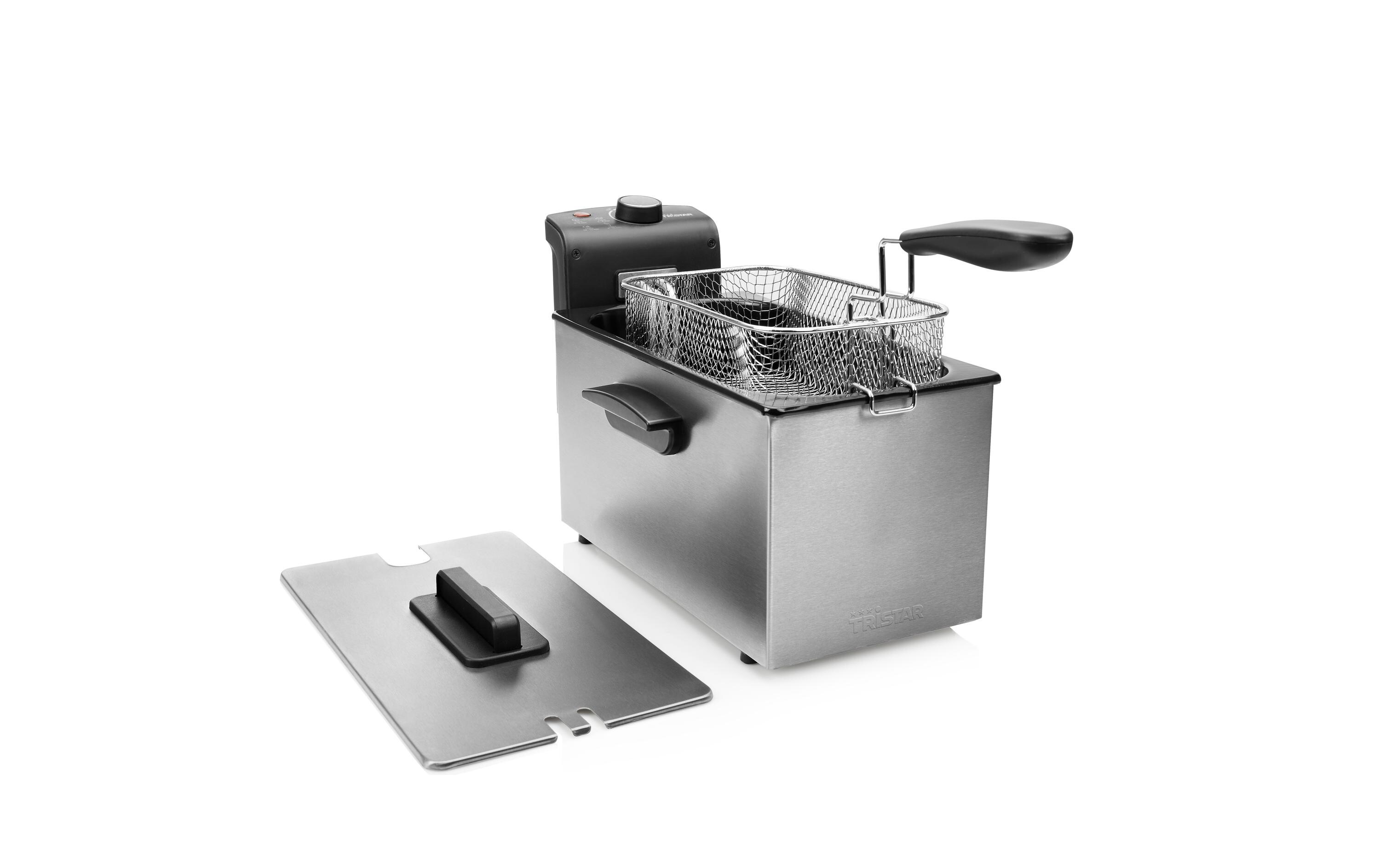 Fritteuse FR-6946 0.6 kg, SilberFritteuse mit 3 Liter Fassungsvermögen und 2000 W Leistung