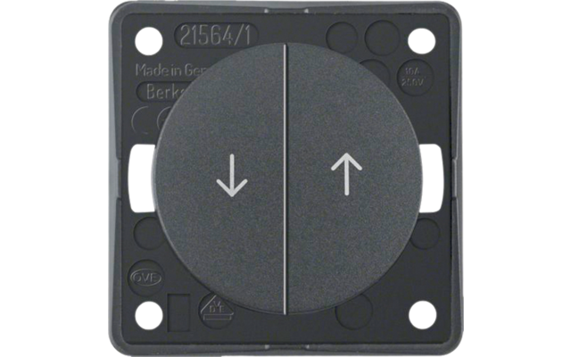 Berker Integro Jalousie-Serientaster mit Aufdruck Symbol Pfeile