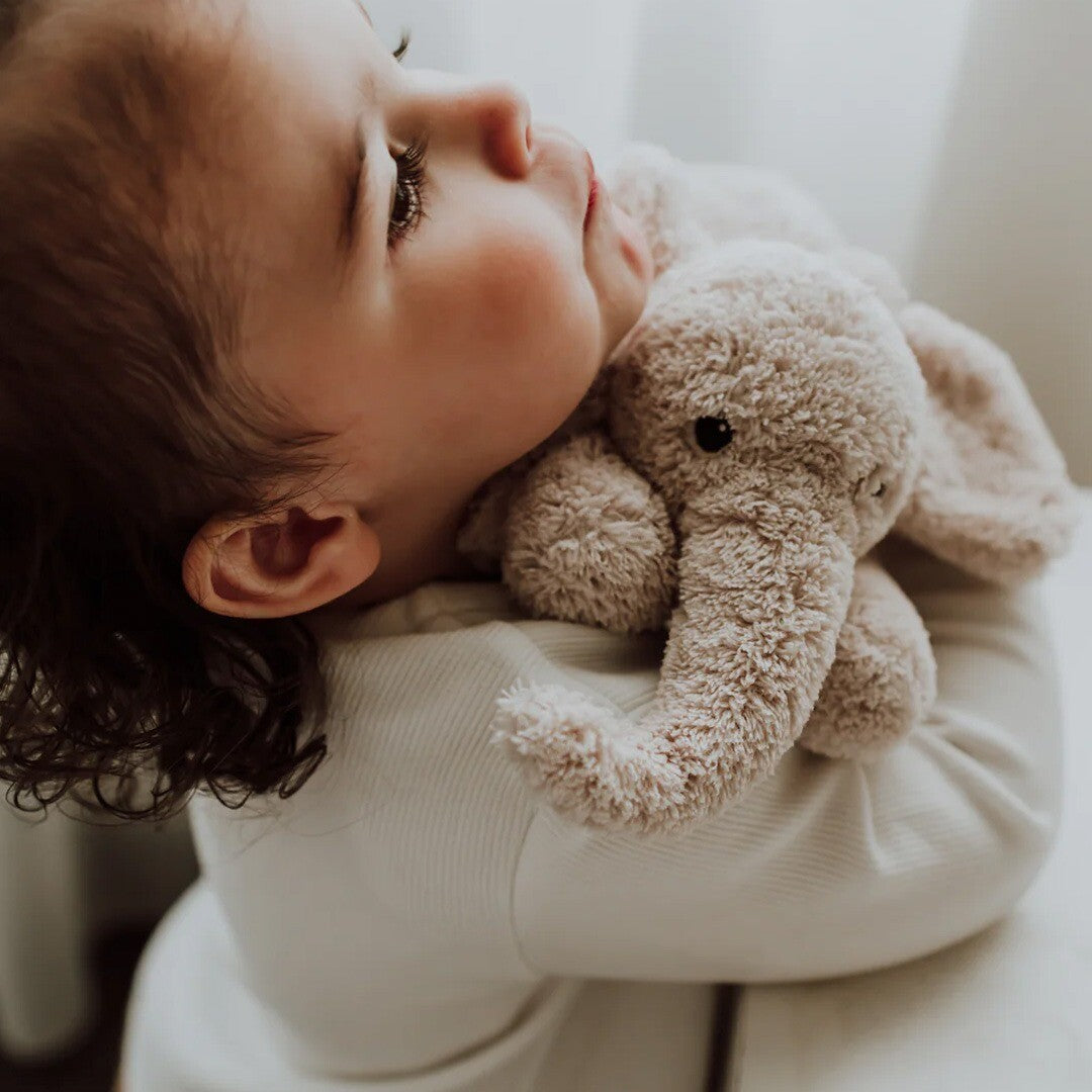 Flow amsterdam knuffelolifant met hartslag oplaadbaar - blush