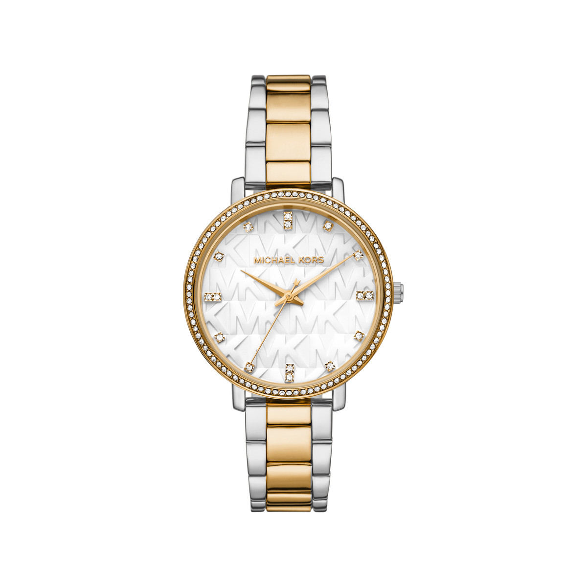 Montre MICHAEL KORS femme bracelet acier bicolore jaune