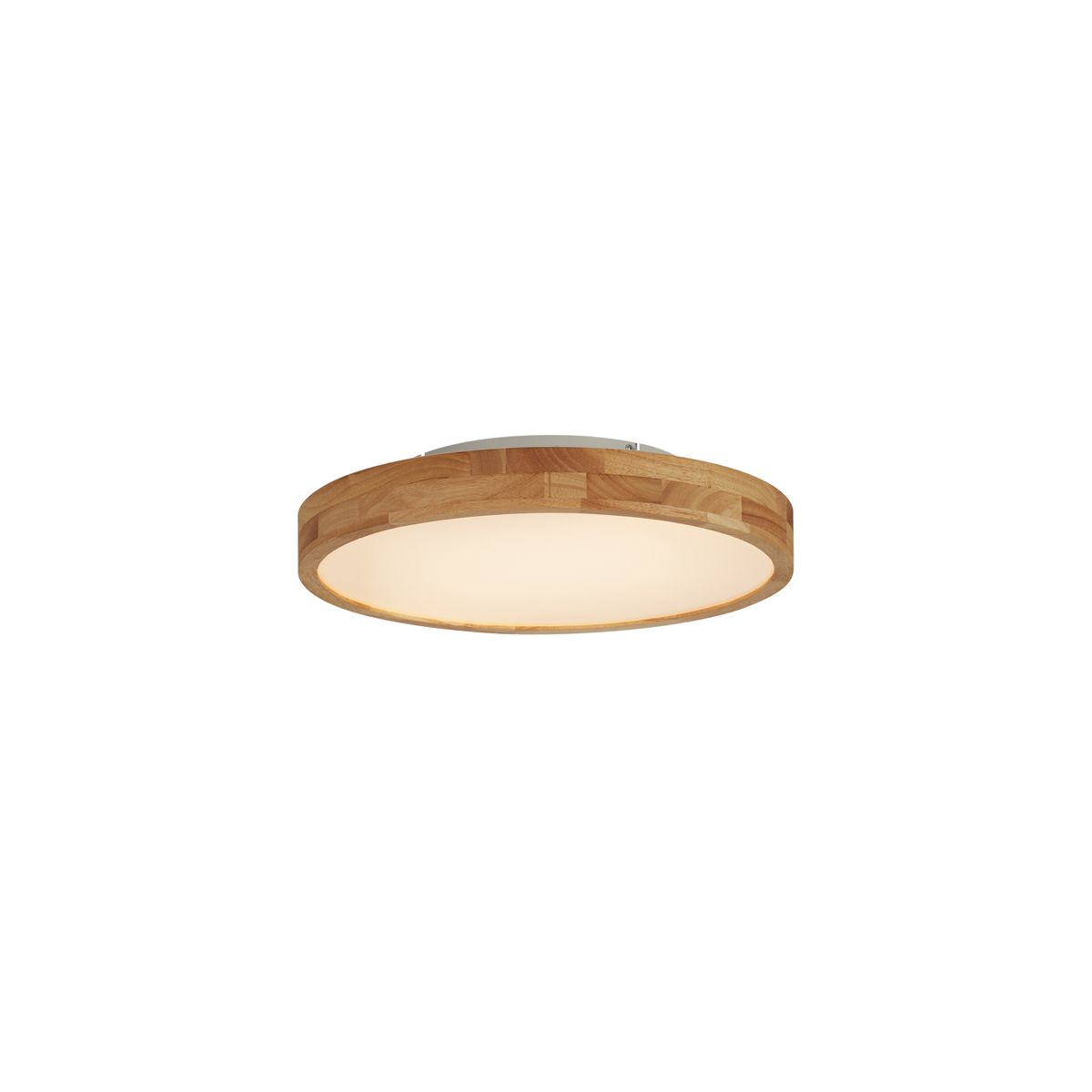 Scandinavische plafondlamp hout 50cm incl. LED dimbaar - Pecker