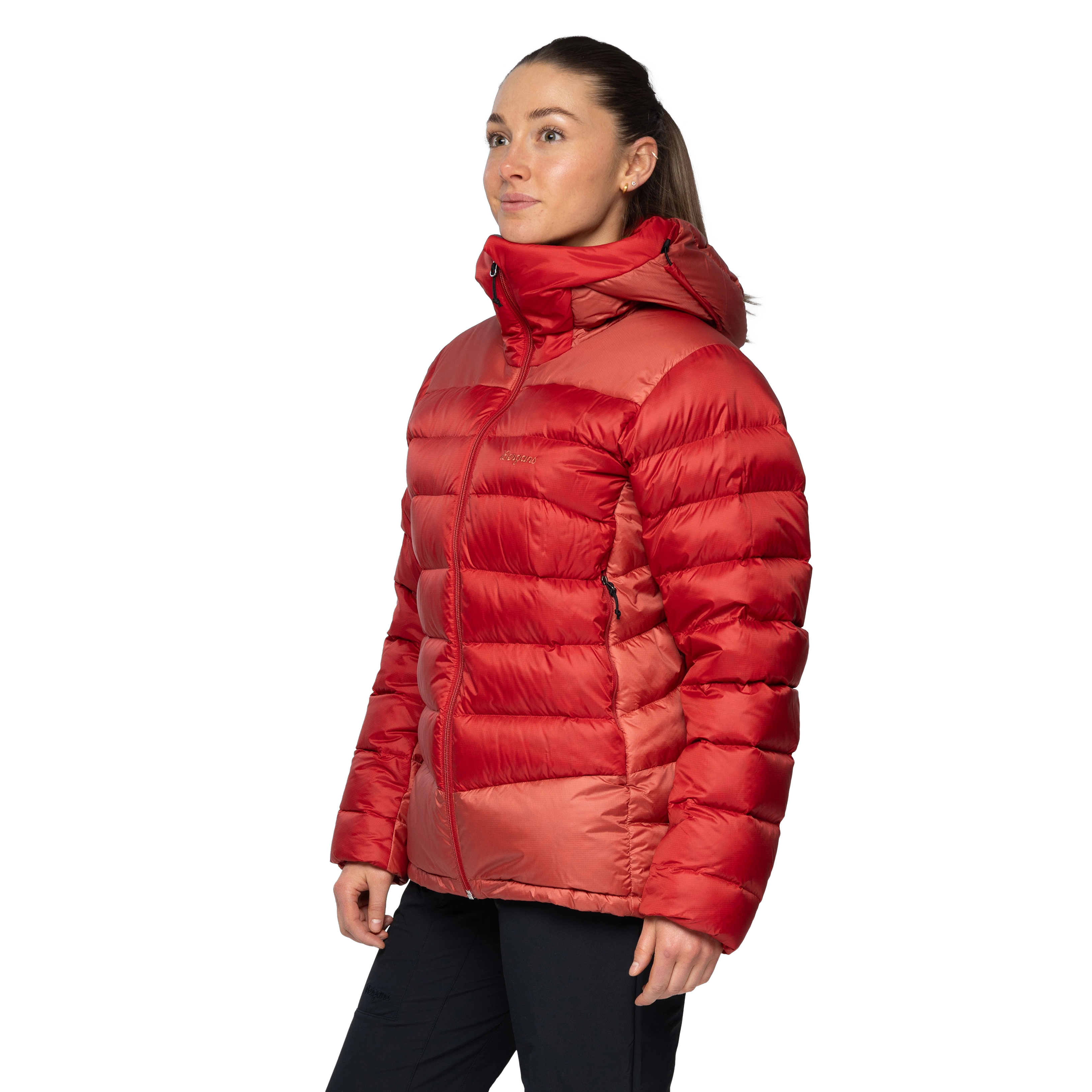 Vaagaa Allround Down Jacket Women Rusty Dust / Crimson Red