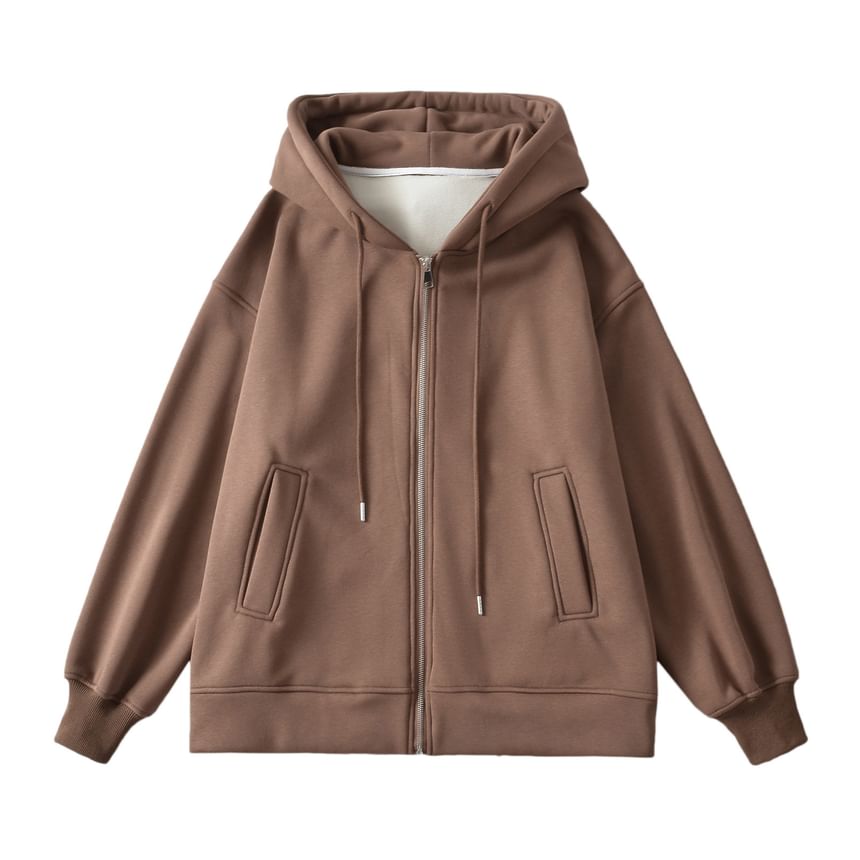 Sundine - Effen oversized hoodie met rits