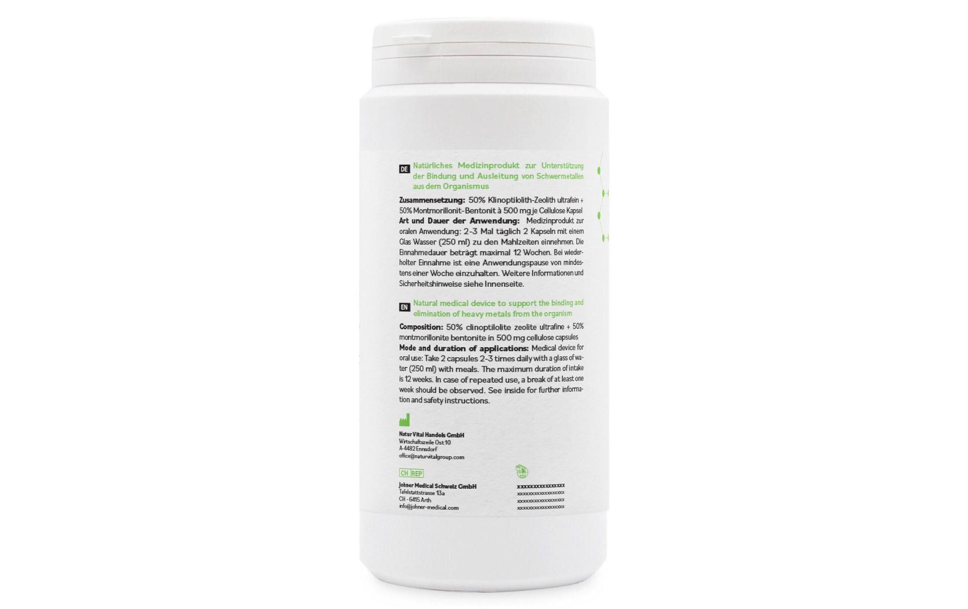 Vulkanmineralien Detox Kapseln 200 StückNatürliches Medizinprodukt