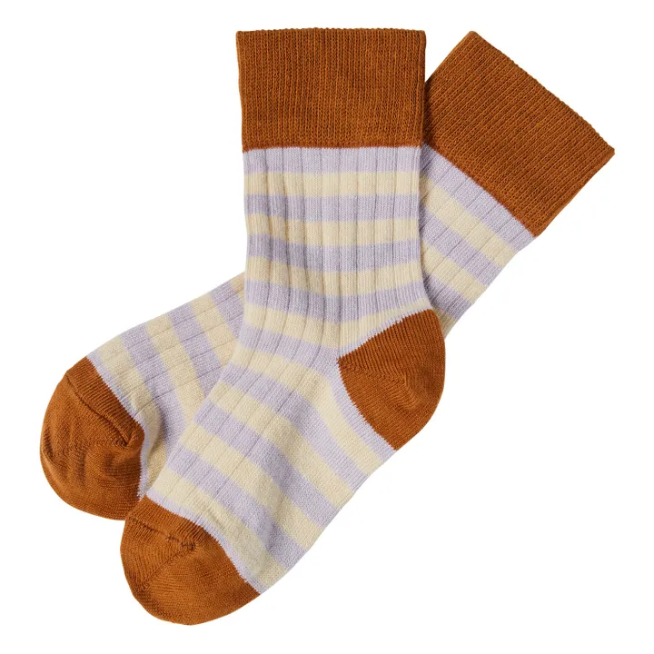 FUB Lot 2 Chaussettes Rayure | Rouille
