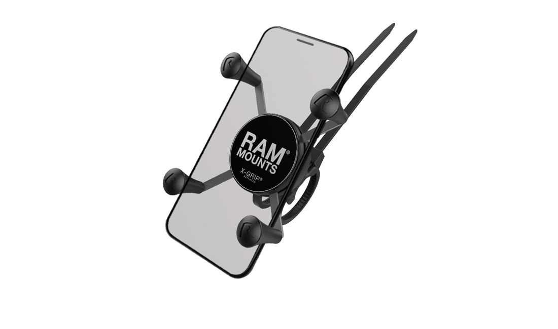 RAM Mounts X-Grip UN7 smartphone holder med EZ-on/off cykelbeslag