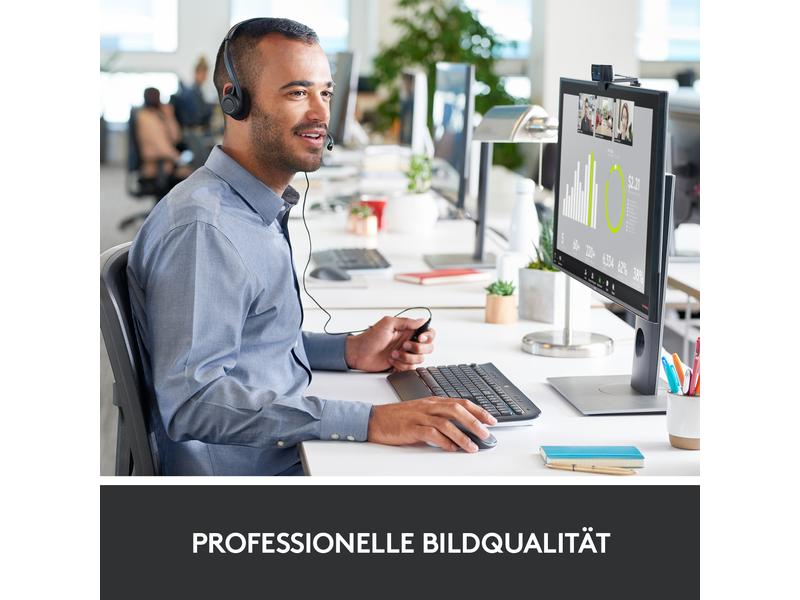 Logitech Webcam C920S Full-HD Webcam für Full-HD-Videogespräche mit Vorrichtung zum Verdecken der Linse