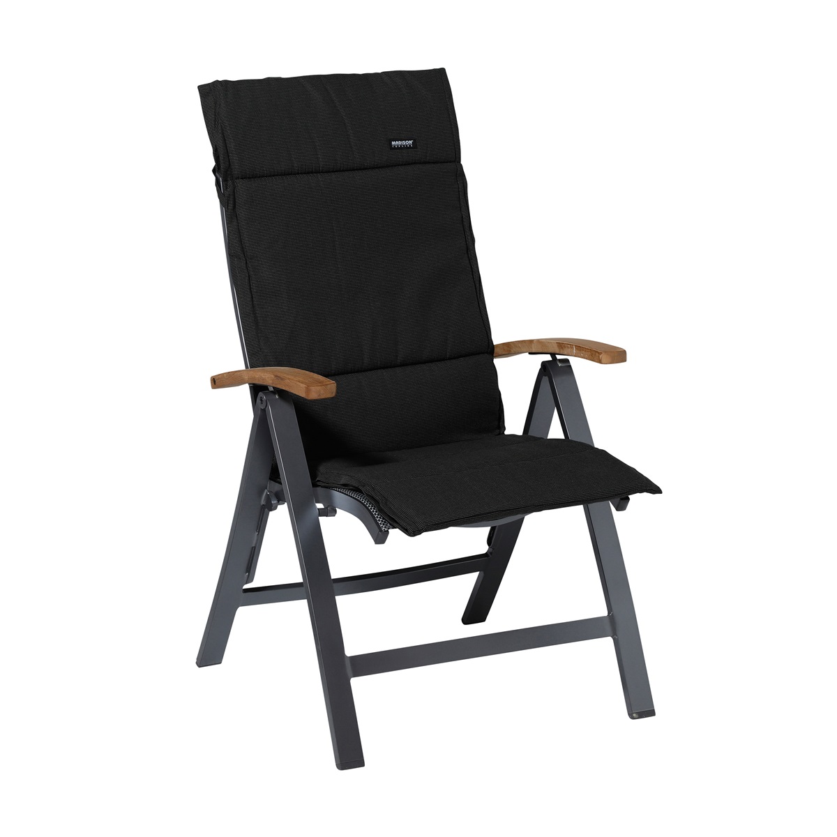 Madison Rib black Tuinkussen - Set van 4