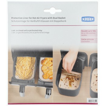 Xavax 111453 Xavax Besch. inzetstuk heteluchtfriteuses m. dubbele mand, anti-aanbak, op maat