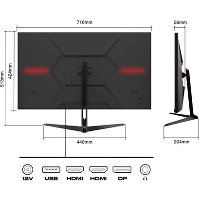 Ecran PC Japannext JN-IPS3150WQHDR165