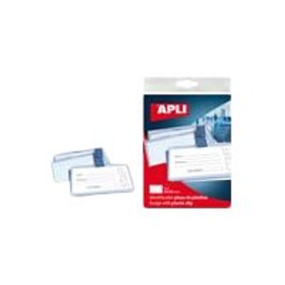 Apli Agipa - 5 Portes-badge de nom plastique - pour 100 x 72 mm