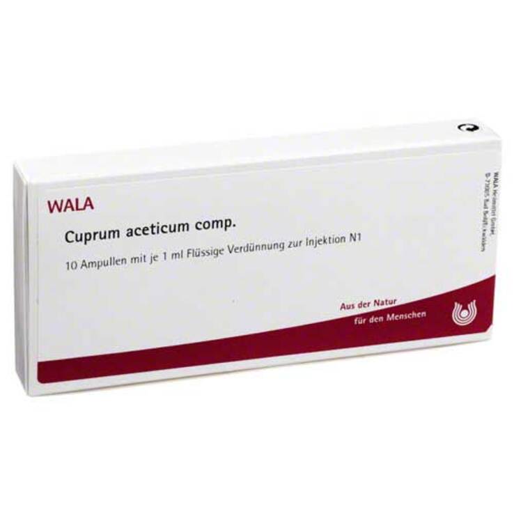Cuprum aceticum comp. Ampullen, 10X1 ml