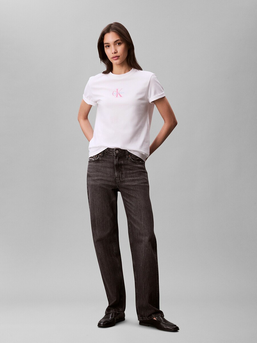 CALVIN KLEIN JEANS<br>Camiseta de manga curta com o logotipo CK