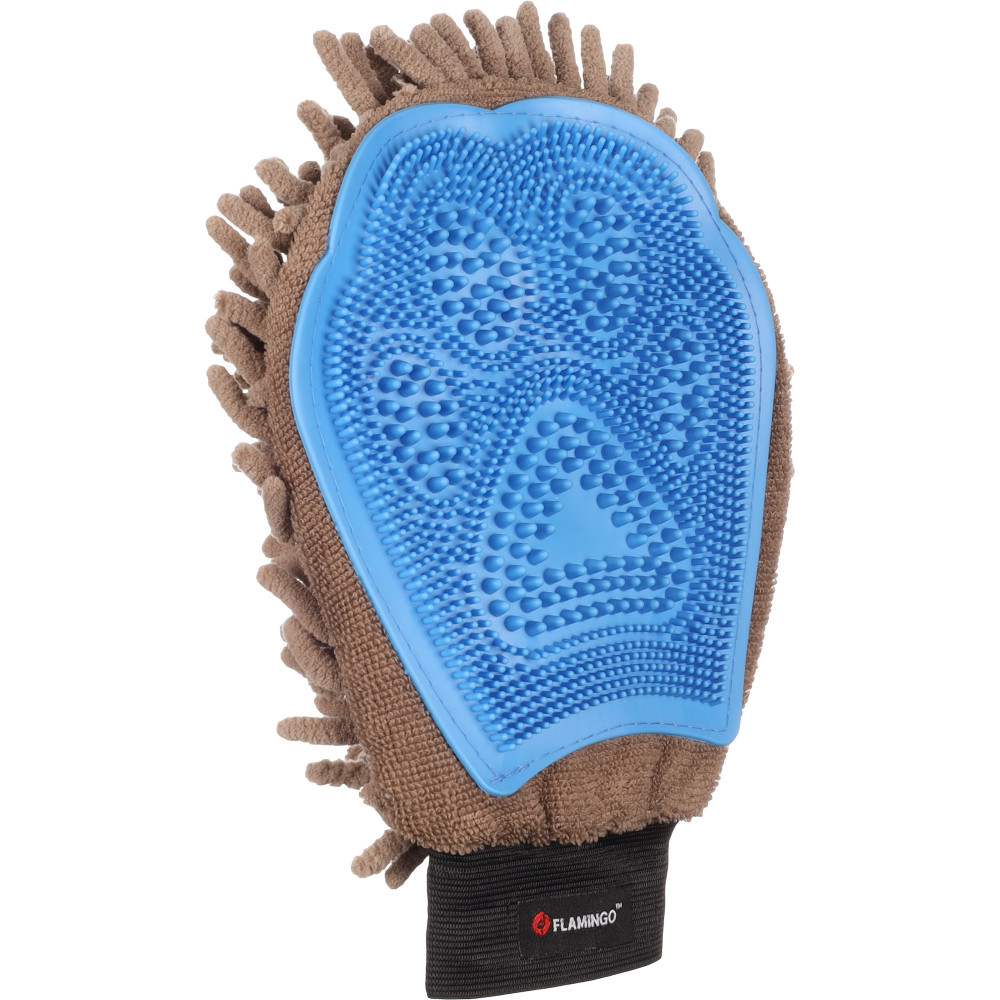 Gant de massage et de brossage pour chien et chat