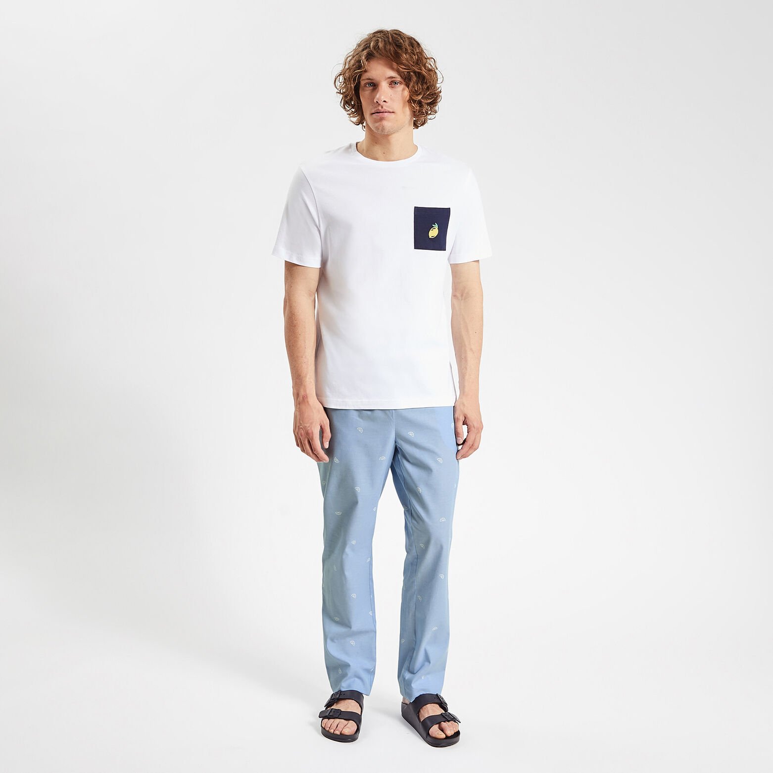 Pantalon de pyjama fantaisie Bleu clair
