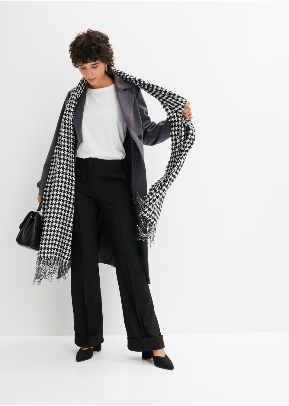 Pantalon Flared avec revers