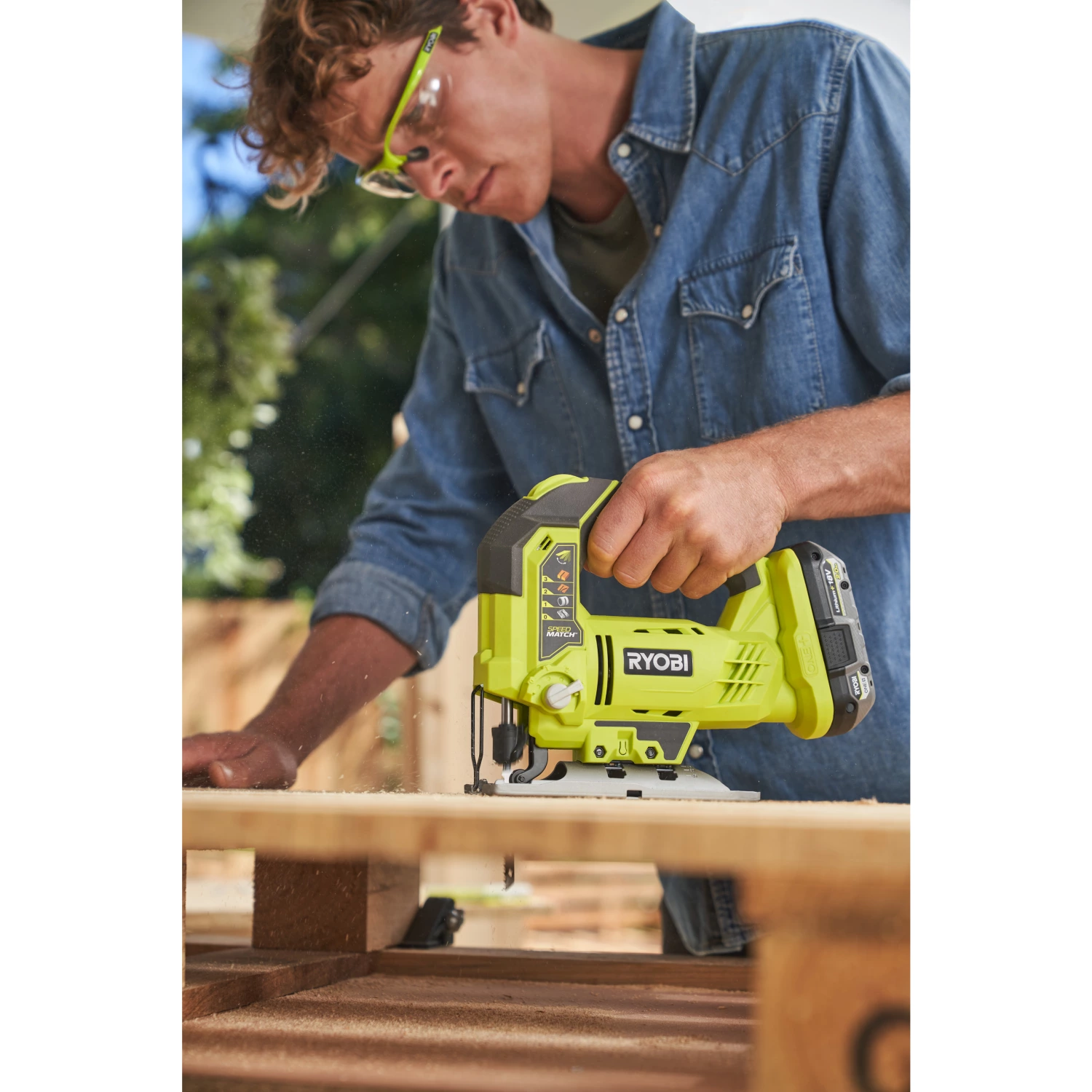 Ryobi R18JS-0 18V Li-Ion Accu decoupeerzaag body - D-greep - variabel