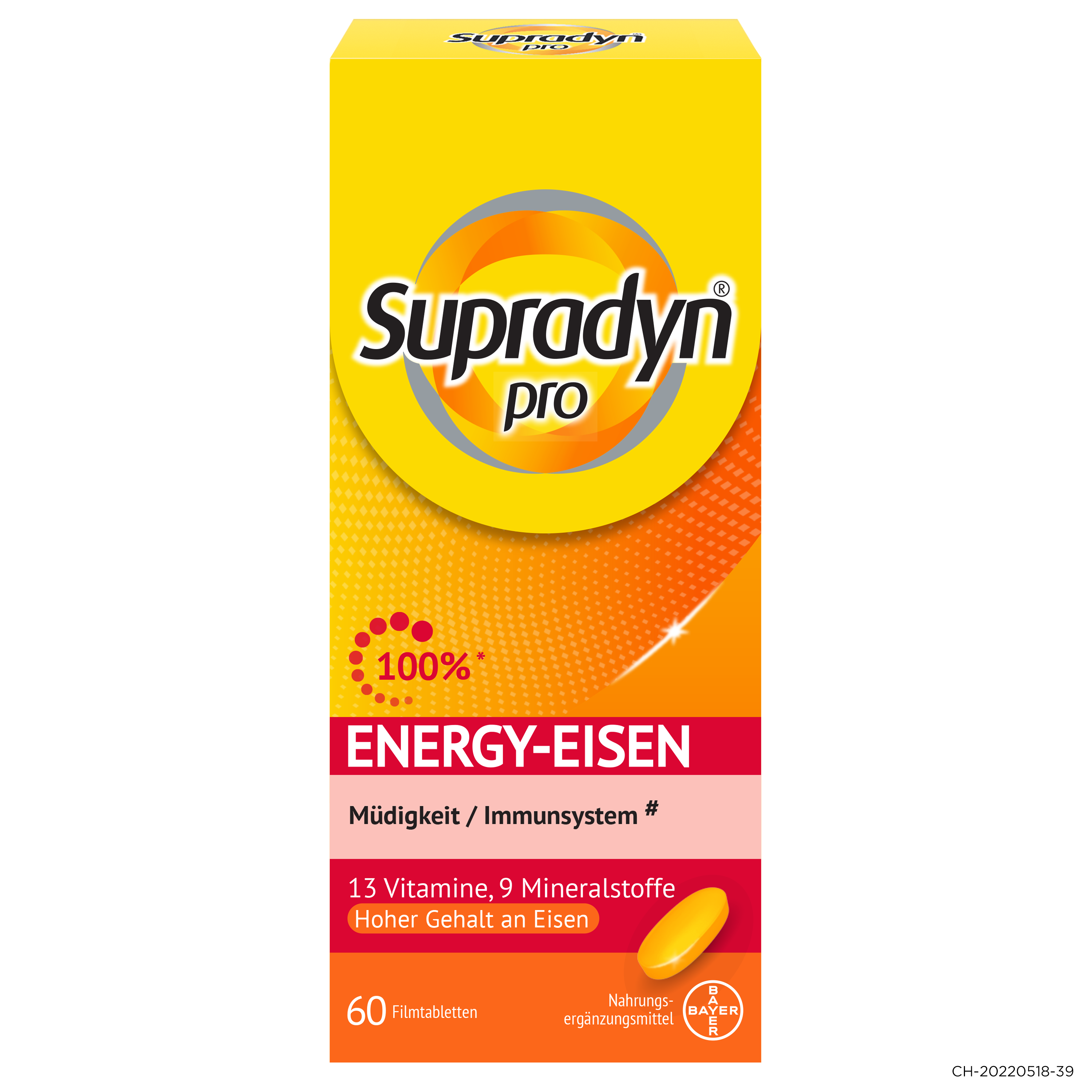 SUPRADYN PRO energy eisen<br>60 Stück, Dose, Filmtablette