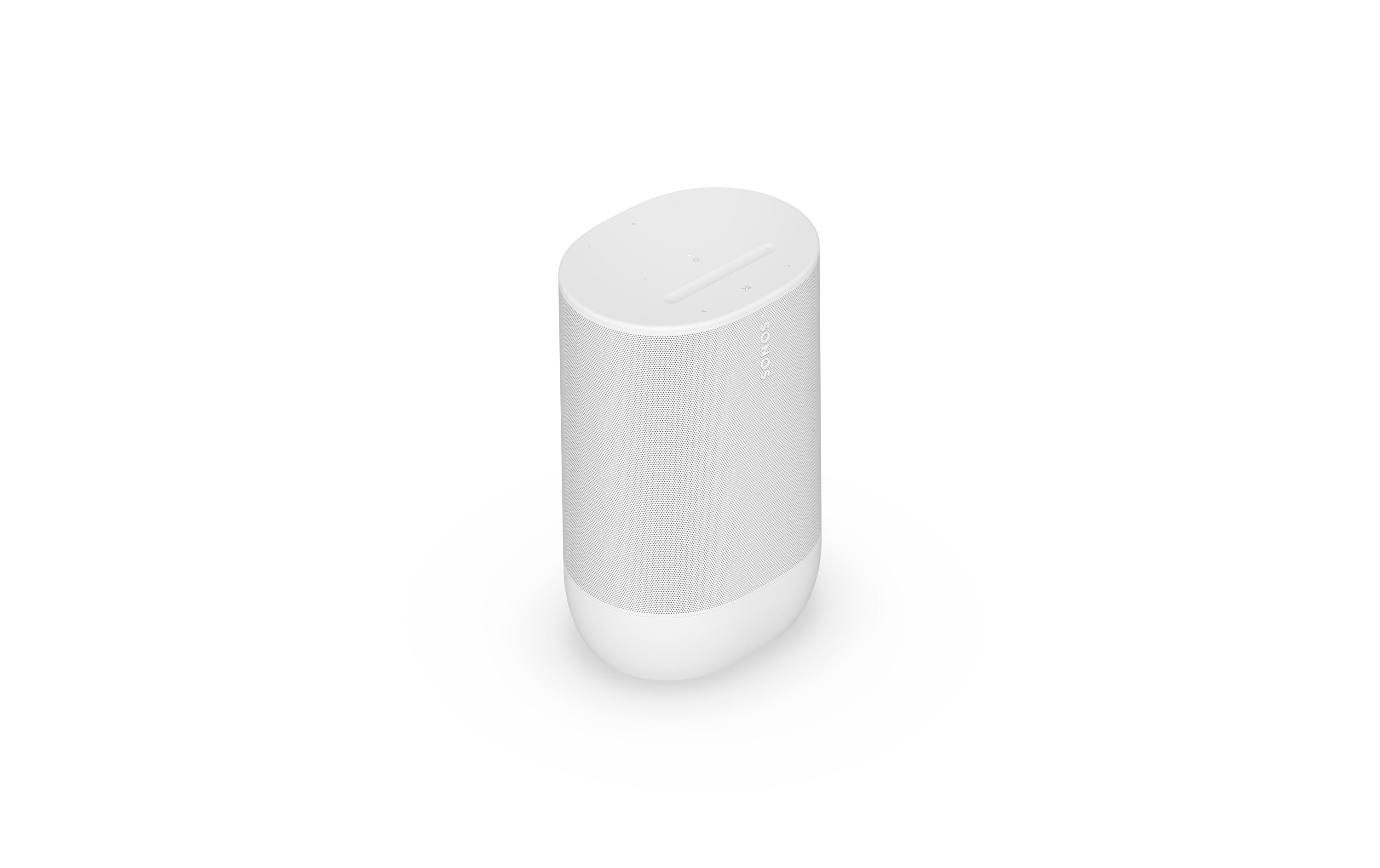 Smart Speaker Move 2 Weiss<br>Komplett überarbeiteter, leistungsstarker Smart Speaker