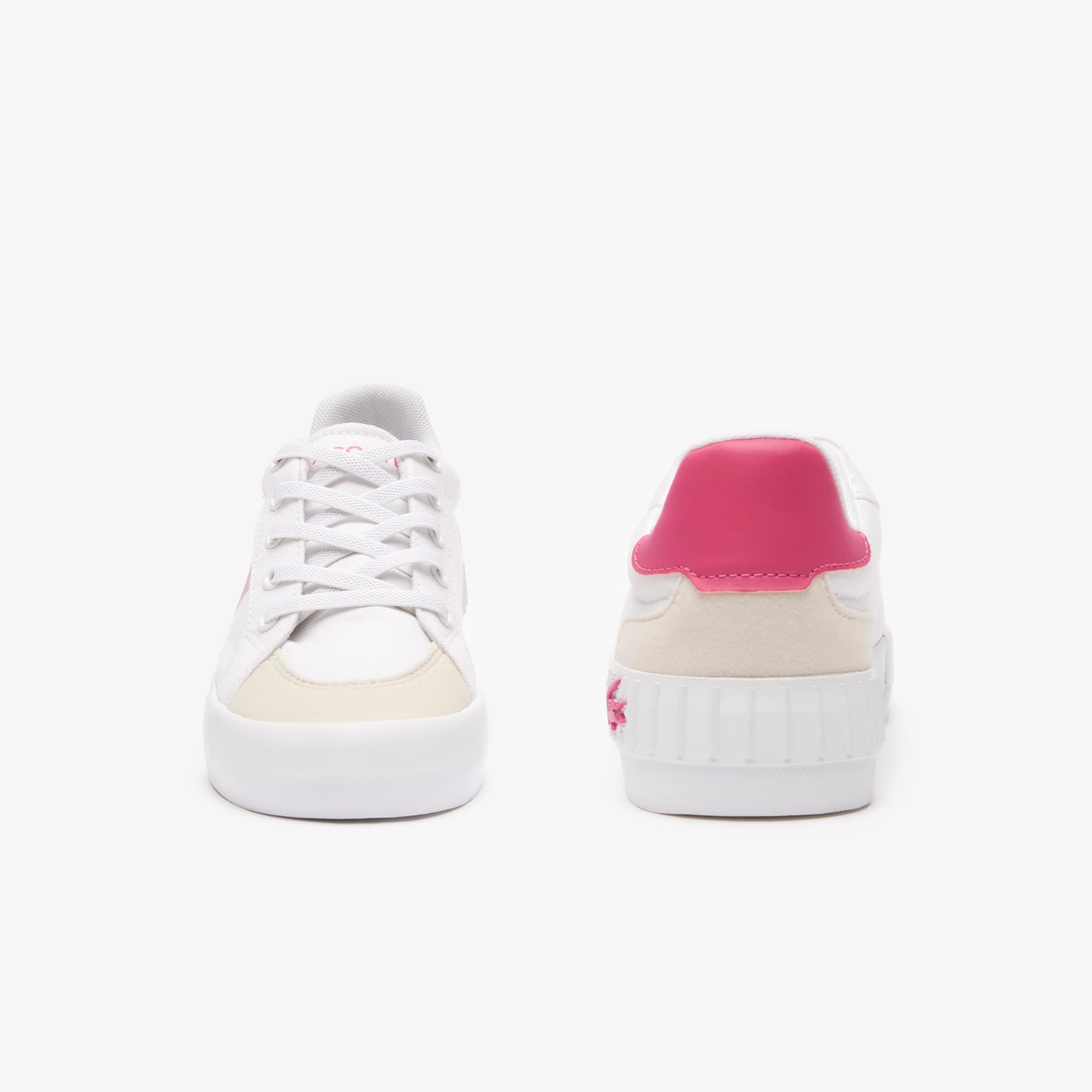 Sneakers L004 enfant en textile color-block Sneakers - Blanc - Lacoste - Enfant