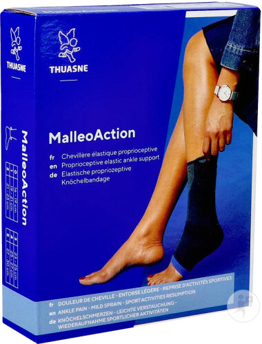 Malleo Action Chevillère Elastique De Maintien Gris T5 1 Pièce