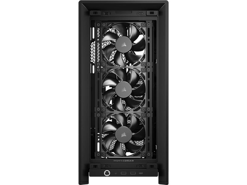 Corsair PC-Gehäuse Frame 4000D RS Schwarz Midi Tower-Gehäuse mit Seitenfenster