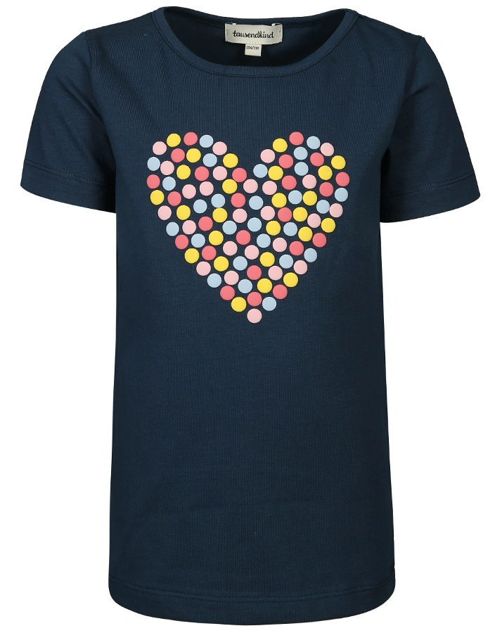 T-Shirt BIG HEART in dunkelblau