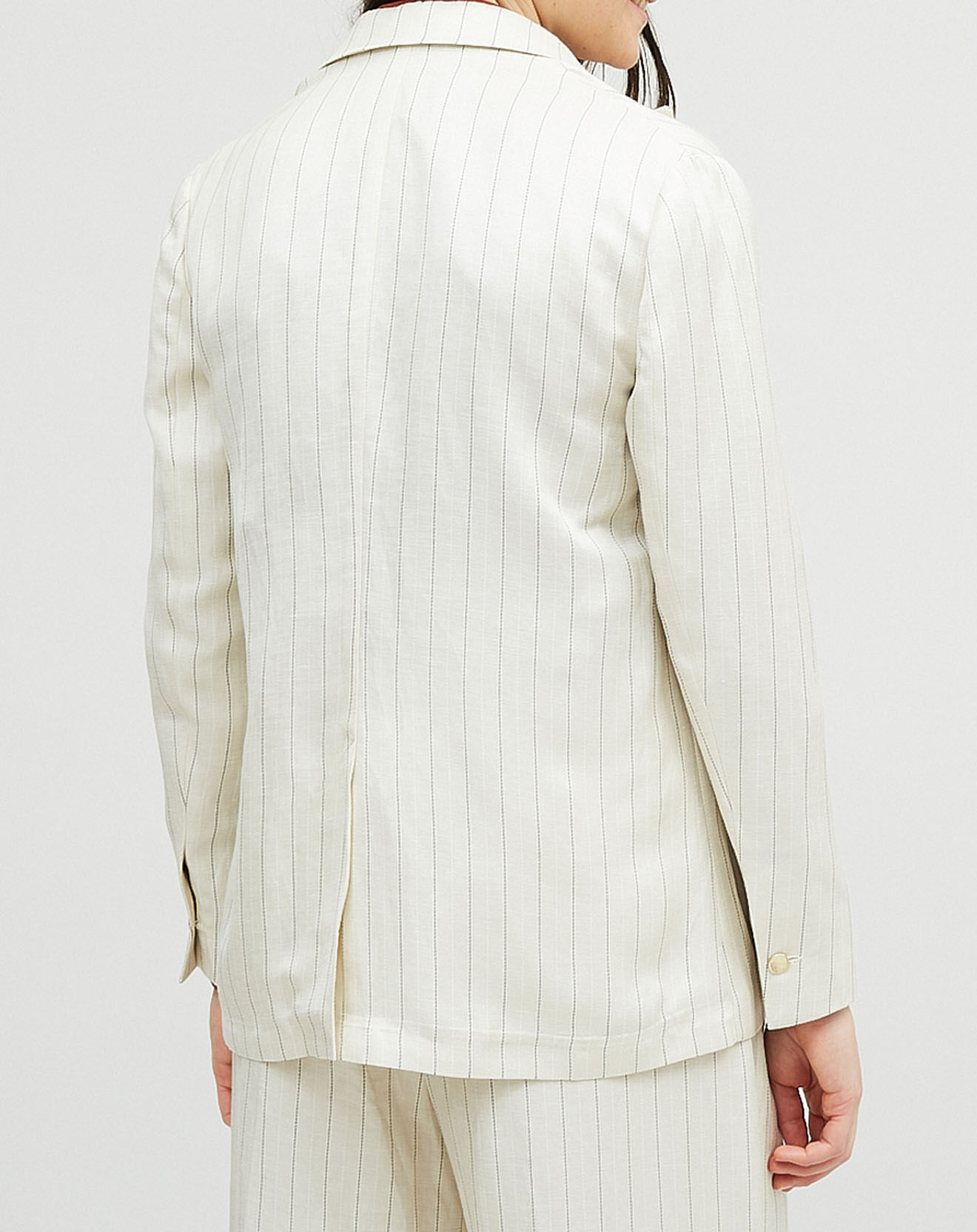 Chloé Stora Veste en Lin mélangé Valerio écrue