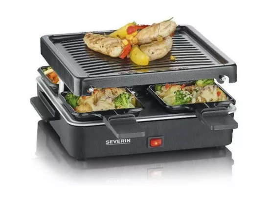 RACLETTE GRIL 21X21 4 PARTS 600W SEVERIN - 2370