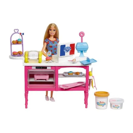 Barbie Buddys Café Spielset mit Puppe (blond) und Zubehör