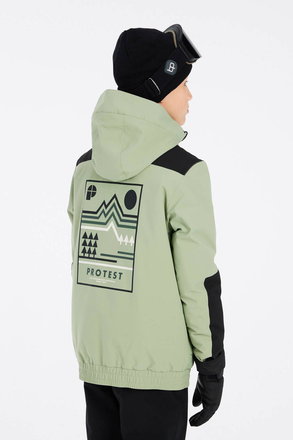 Protest ski-jack Brome groen/zwart