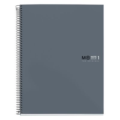 THE ORIGINAL NOTEBOOK, couverture rigide, A4, lignes horizontales, 80 feuilles de 1 couleur, Miquelrius, Grafit.