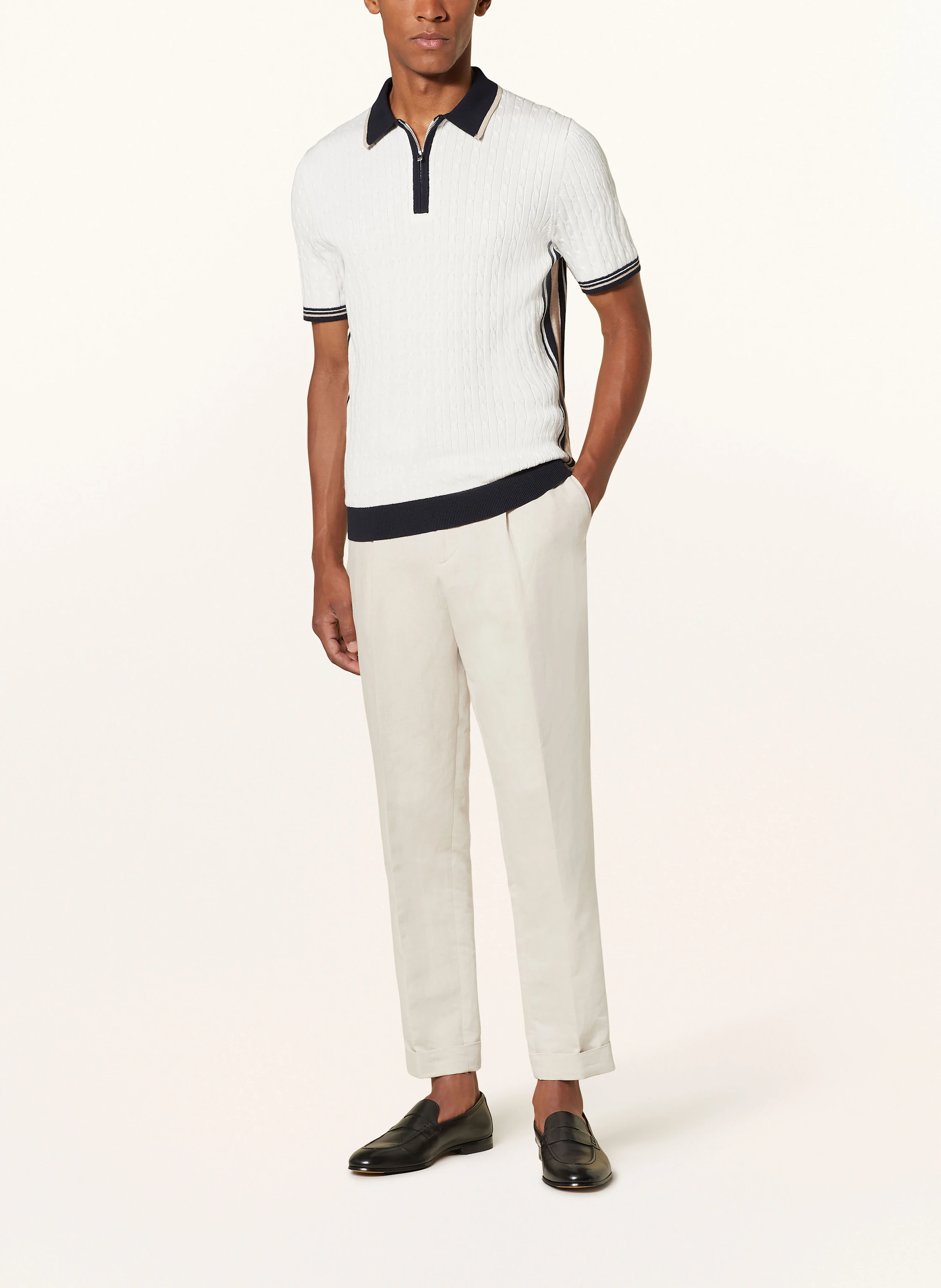 REISS Strick-Poloshirt PULSE