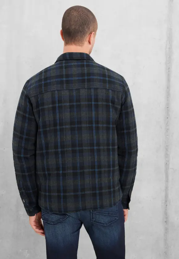 Overshirt mit Zippverschluss - graphite grey melange