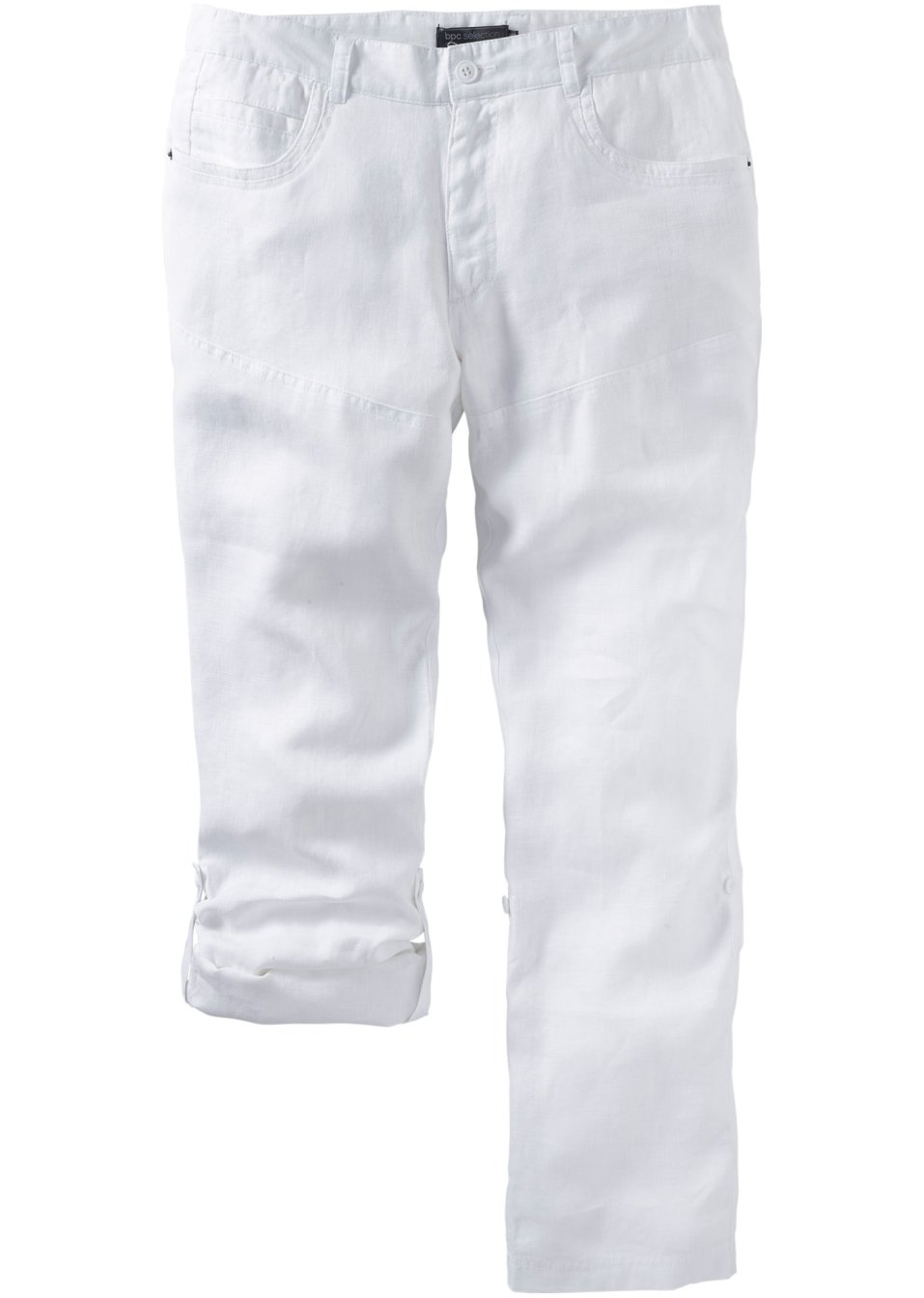 Pantalon lin Regular Fit, longueur modulable
